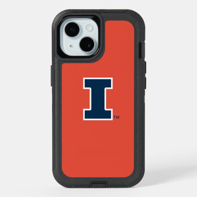 University of Illinois Block "I" Logo iPhone 15 Case (Back)
