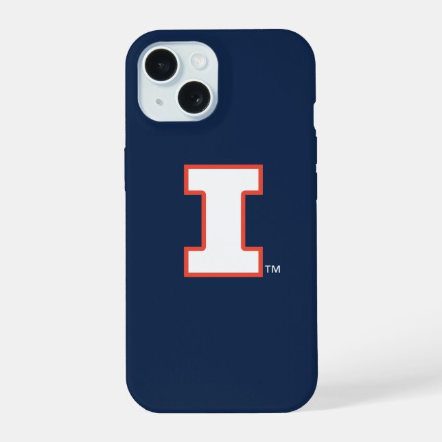 University of Illinois Block "I" Logo iPhone 15 Case (Back)