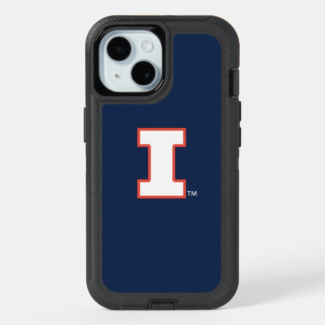 University of Illinois Block "I" Logo iPhone 15 Case (Back)