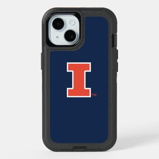 University of Illinois Block "I" Logo iPhone 15 Case (Back)