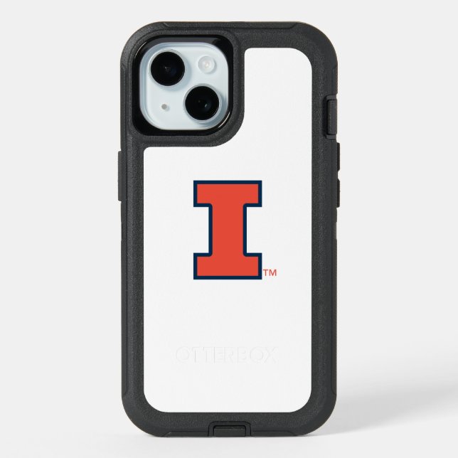 University of Illinois Block "I" Logo iPhone 15 Case (Back)