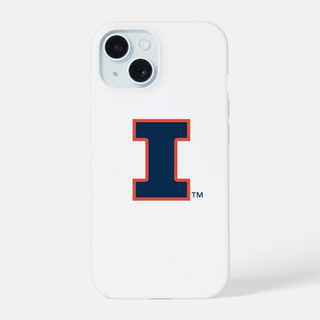 University of Illinois Block "I" Logo iPhone 15 Case (Back)