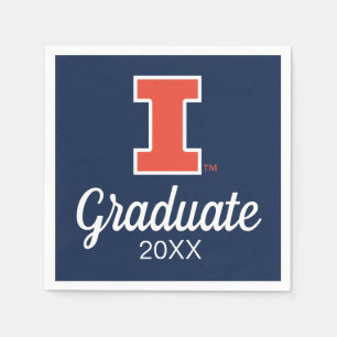 University of Illinois Block "I" Logo Napkins