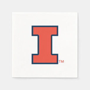 University of Illinois Block "I" Logo Napkins
