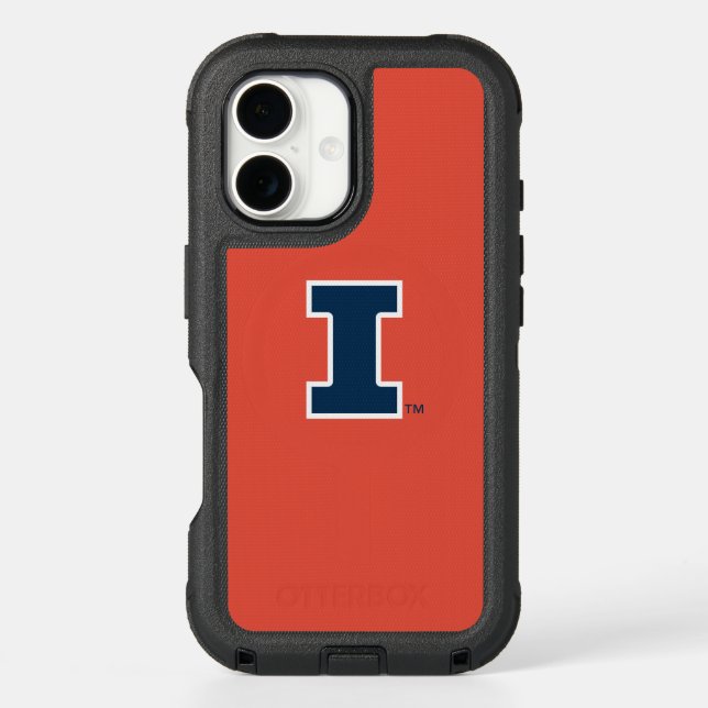 University of Illinois Block "I" Logo Otterbox iPhone Case (Back)