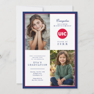 University of Illinois Chicago Graduation Invitation