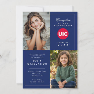 University of Illinois Chicago Graduation Invitation