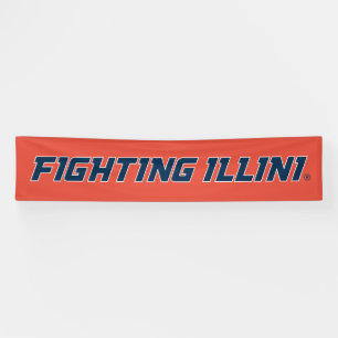 University of Illinois "Fighting Illini" Banner