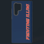 University of Illinois "Fighting Illini" Samsung Galaxy S22 Ultra Case<br><div class="desc">The image displays the University of Illinois's "Fighting Illini" wordmark in bold, italicized, uppercase letters. The text is dark blue, without an outline, and uses a sleek, slanted font to give a sense of motion and energy. The words "FIGHTING ILLINI" are written in a continuous style, with a small trademark...</div>