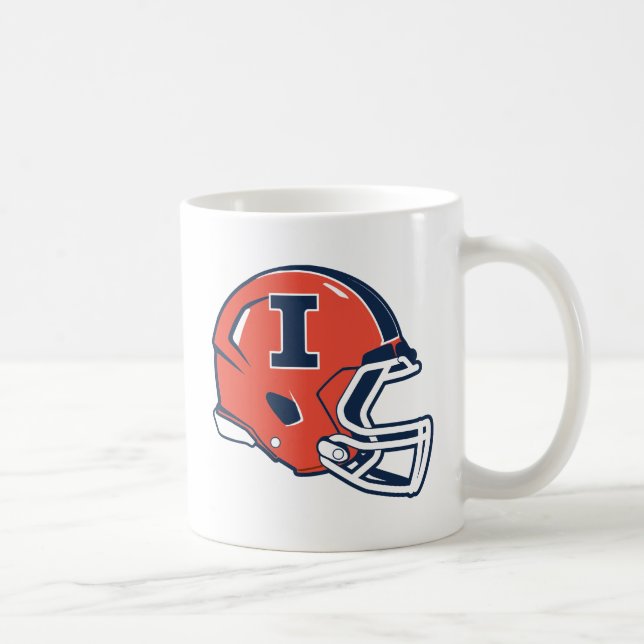 University of Illinois Football Helmet Coffee Mug (Right)