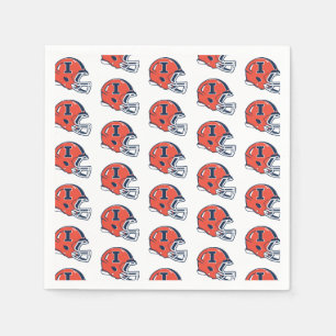 University of Illinois Football Helmet Napkins