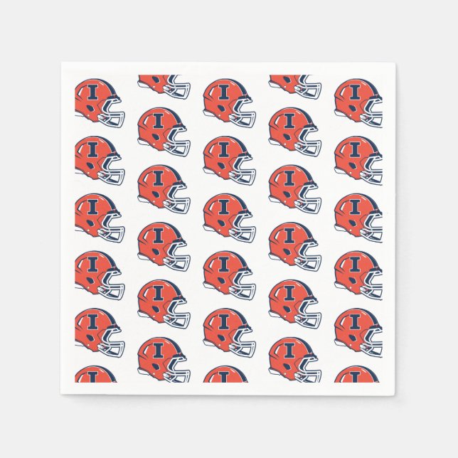 University of Illinois Football Helmet Napkins (Front)
