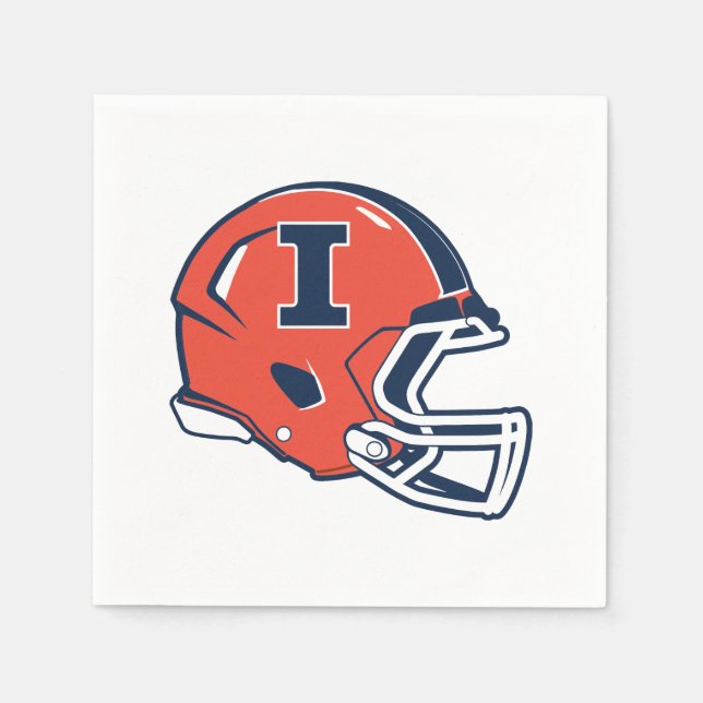University of Illinois Football Helmet Napkins (Front)