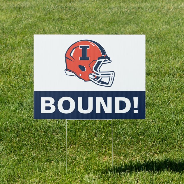 University of Illinois Football Helmet Sign (Insitu)