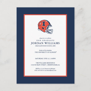 University of Illinois Graduation Announcement Postcard