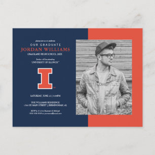 University of Illinois Graduation Announcement Postcard