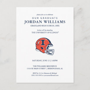 University of Illinois Graduation Announcement Postcard