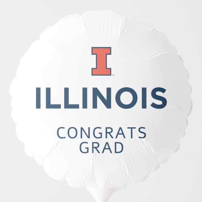 University of Illinois Graduation Balloon (Front)