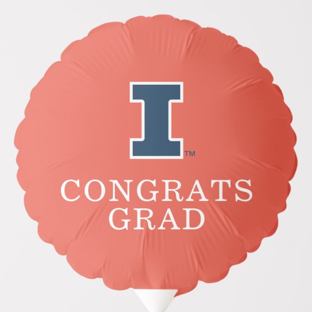 University of Illinois Graduation Balloon (Front)