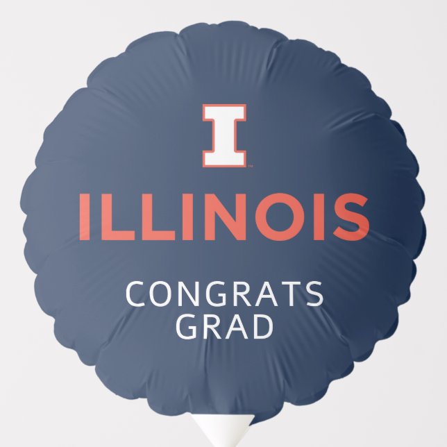University of Illinois Graduation Balloon (Front)