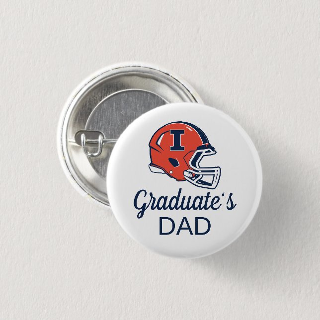 University of Illinois Graduation Button (Front & Back)