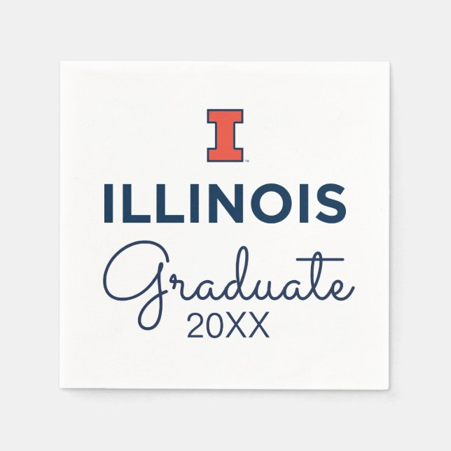 University of Illinois Graduation Napkins (Front)