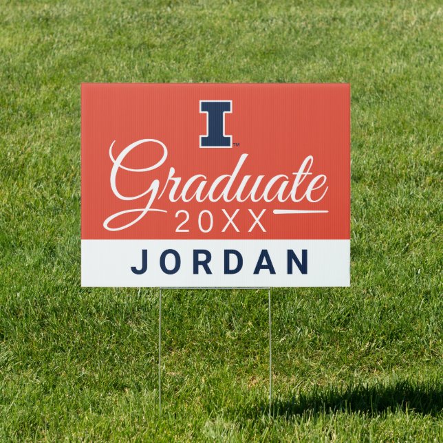 University of Illinois Graduation Sign (Insitu)