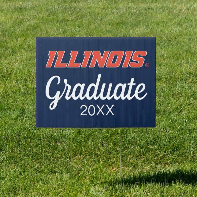 University of Illinois Graduation Sign (Insitu)