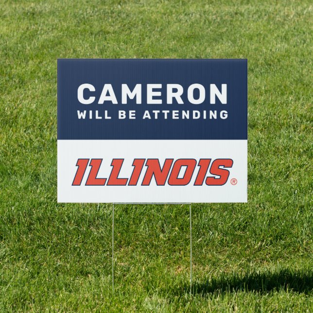 University of Illinois Graduation Sign (Insitu)