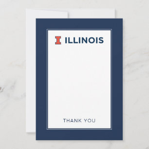 University of Illinois Graduation Thank You Card