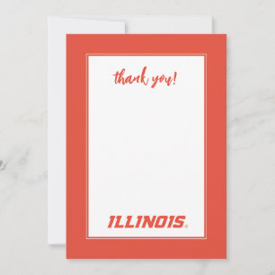 University of Illinois Graduation Thank You Card