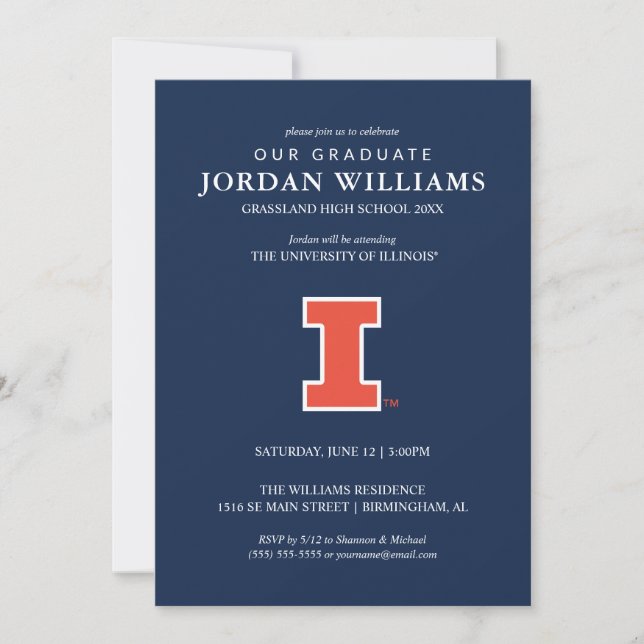 University of Illinois | Gradution Announcement (Front)
