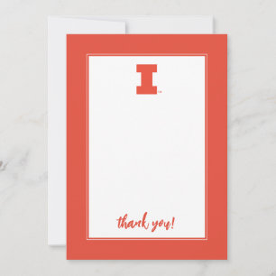 University of Illinois Gradution Thank You Card