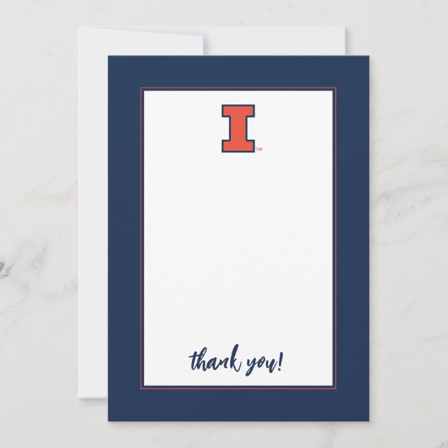 University of Illinois | Gradution Thank You Card (Front)