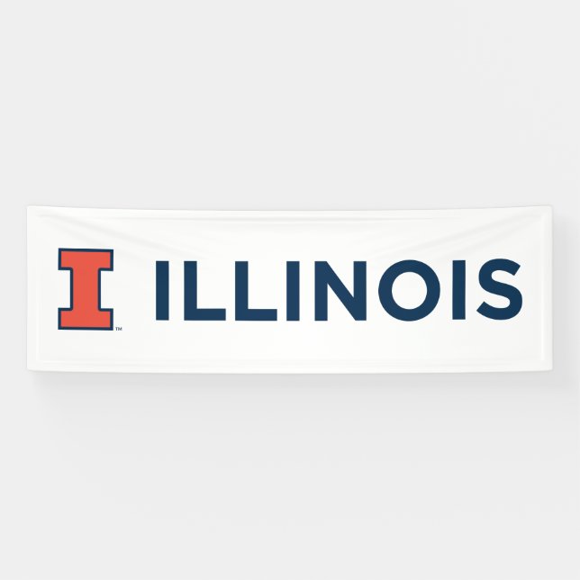 University of Illinois Logo and Wordmark Combinati Banner (Horizontal)