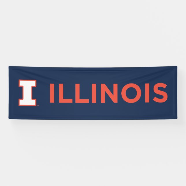 University of Illinois Logo and Wordmark Combinati Banner (Horizontal)