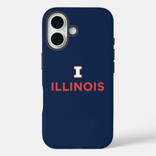 University of Illinois Logo and Wordmark Combinati Case-Mate iPhone Case (Back)