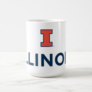 University of Illinois Logo and Wordmark Combinati Coffee Mug