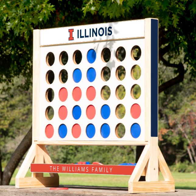 University of Illinois Logo and Wordmark Combinati Fast Four (Lawn)