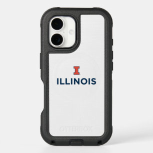 University of Illinois Logo and Wordmark Combinati iPhone 16 Case