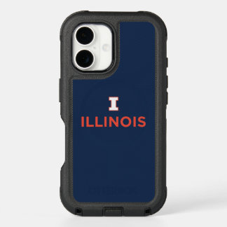 University of Illinois Logo and Wordmark Combinati iPhone 16 Case