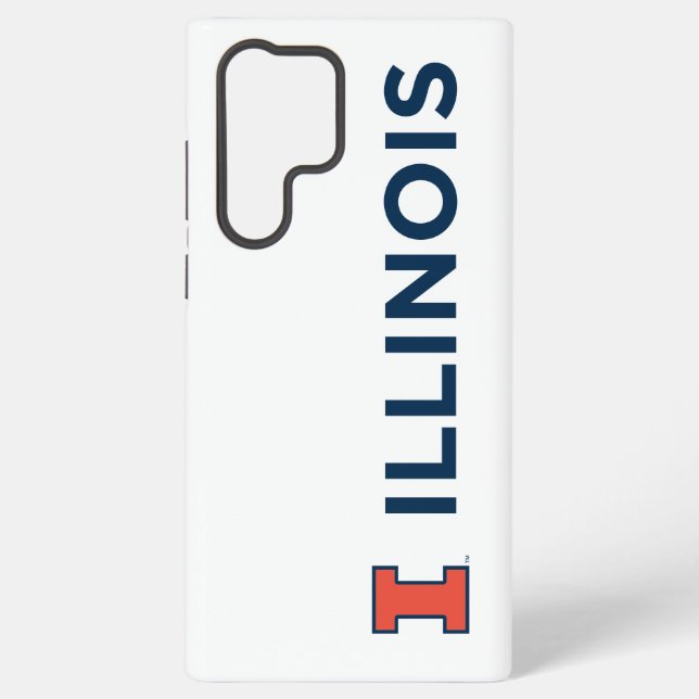 University of Illinois Logo and Wordmark Combinati Samsung Galaxy Case (Back)