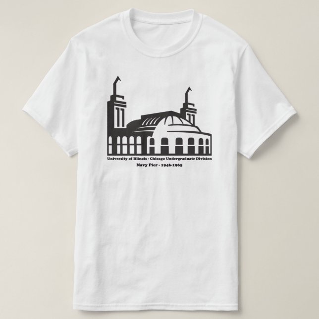 University of Illinois, Navy Pier, Chicago, IL T-Shirt (Design Front)