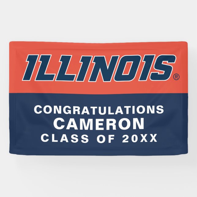 University of Illinois Wordmark Design Banner (Horizontal)