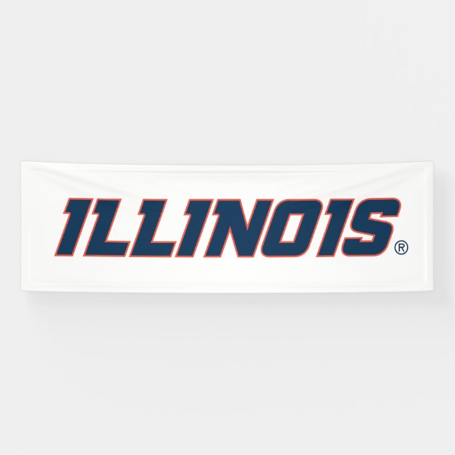 University of Illinois Wordmark Design Banner (Horizontal)