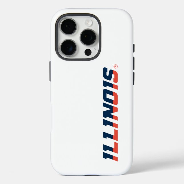 University of Illinois Wordmark Design Case-Mate iPhone Case (Back)
