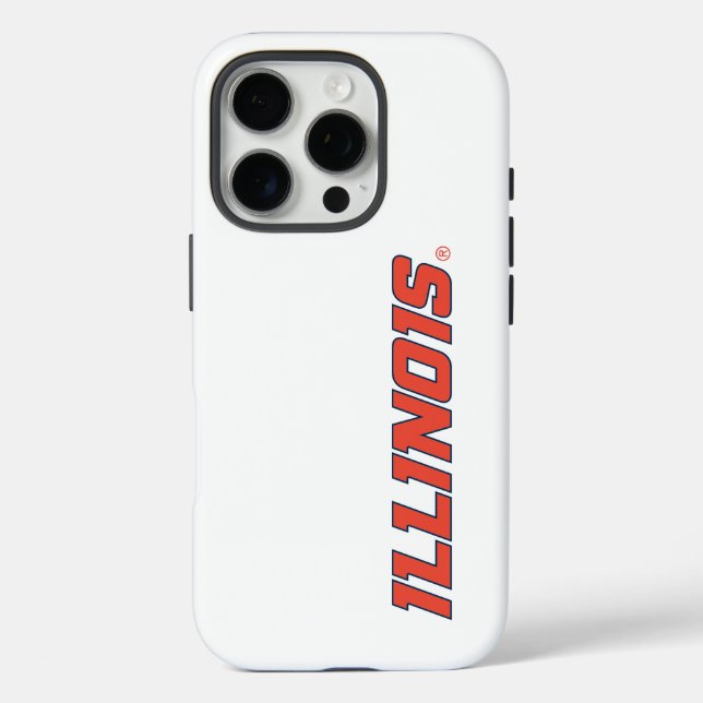 University of Illinois Wordmark Design Case-Mate iPhone Case (Back)