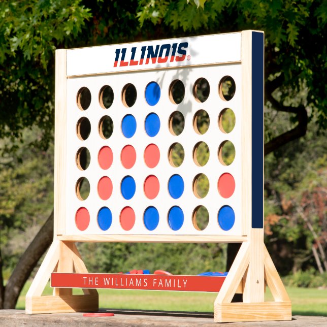 University of Illinois Wordmark Design Fast Four (Lawn)