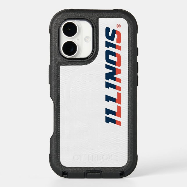 University of Illinois Wordmark Design Otterbox iPhone Case (Back)