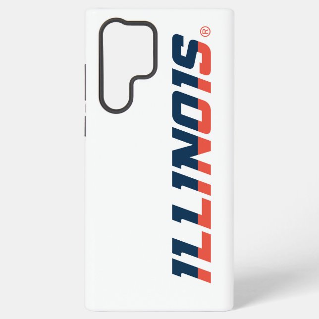 University of Illinois Wordmark Design Samsung Galaxy Case (Back)